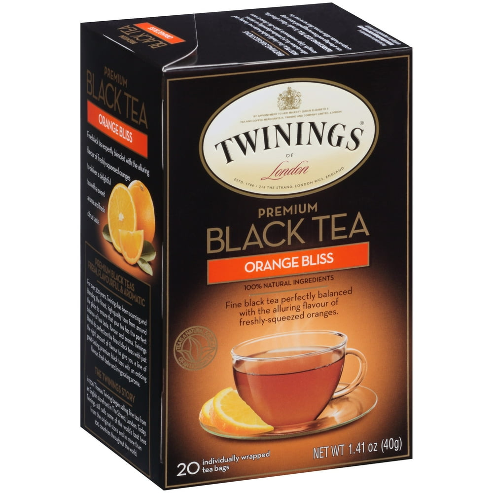 Twinings of London? Orange Bliss 20 ct Premium Black Tea Bags 1.41 oz