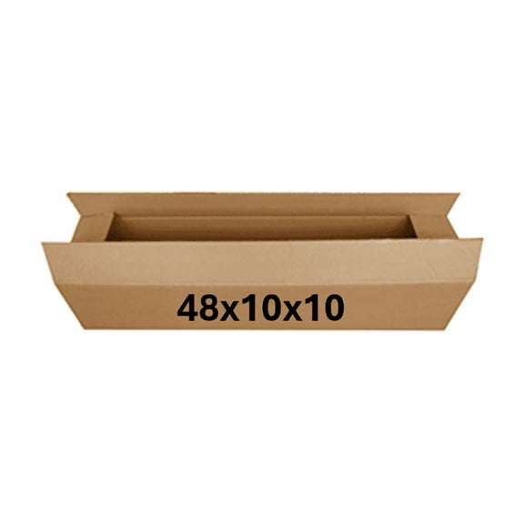 48x10x10 (200 lb strength) | SINGLE CARDBOARD BOX | LONG