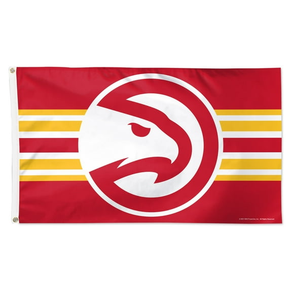 WinCraft Atlanta Hawks 3' x 5' Horizontal Stripe Deluxe Single-Sided Flag