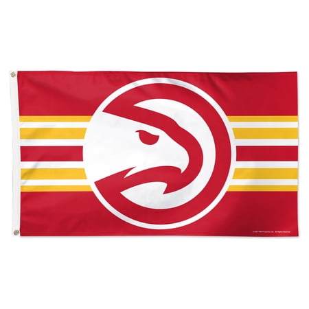 WinCraft Atlanta Hawks 3 x 5 Horizontal Stripe Deluxe Single-Sided Flag