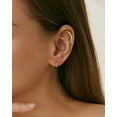 thumbnail image 2 of G23 Titanium Helix Conch Piercing Jewelry Gold 16g Flat Back 8mm Helix Cartilage Conch Earring Stud Silver Arcuate Hypoallergenic InThreaded Helix Conch Jewelry Gold, 2 of 5