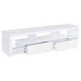 thumbnail image 3 of Jude 2-drawer Engineered Wood 71-inch TV Stand White High Gloss, 3 of 9