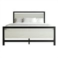 thumbnail image 3 of Castle Place Metal Platform Bed, Twin Size, Simple Design, Light Grey, 3 of 8