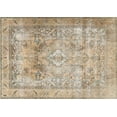 thumbnail image 1 of Ahgly Company Indoor Rectangle Traditional Dark Almond Brown Persian Area Rugs, 5' x 8', 1 of 6