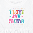 thumbnail image 4 of Inktastic I Love My Mema Grandchildren Girls Baby Dress, 4 of 5