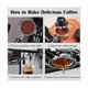 thumbnail image 2 of Filtro portátil sin fondo de 51 mm para Ecp3420/eco310/ec155, filtro de 51 mm, máquina de café expreso anfibia Fordelonghi, 2 of 5