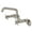 Brushed Nickel, variant on Kingston Brass KS423PN Concord Two-Handle Wall-Mount Kitchen Faucet, Polished Nickel
