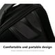 thumbnail image 5 of Bolso bandolera multifuncional con puerto de carga USB | Bolso bandolera antirrobo para hombre y mujer | Mochila de nailon resistente al agua para la escuela, el trabajo y el trabajo, 5 of 8