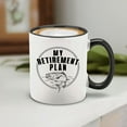 thumbnail image 4 of Shop4Ever My Retirement Plan Fishing Novelty Ceramic Coffee Mug Tea Cup Gift Fisherman Retiree Gift (Black Handle 11 oz.), 4 of 4