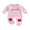 Pink Striped, variant on BemeyourBBs Newborn Baby Boy Girl Valentines Day Outfits Striped Plaid Romper Long Sleeve Crew Neck Heart Letters Embroidery Jumpsuit Cute Fall Winter Spring Clothes