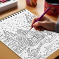 thumbnail image 5 of Netecom Christmas Scape Coloring Book for Adults, Spiral Bound, Soft Cover, 5 of 6
