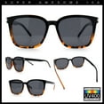 thumbnail image 2 of Polarized Gentlemanly Classy Rectangle Horn Rim Plastic Fashion Sunglasses Black Tortoise - Black, 2 of 7
