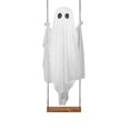 thumbnail image 6 of Halloween Decorations Indoor Outdoor, 5 FT Large Hanging Swing Ghost Halloween Decor with String Lights - Spooky Cute Ghosts Decorations for Front Porch Yard Tree, 6 of 7