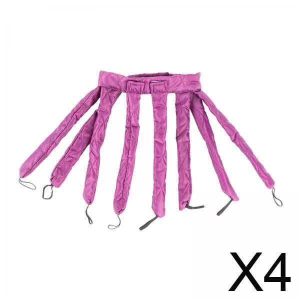BELOVING 4xOctopus Design Heatless Hair Curler Headband Girl Curls for Short Hair