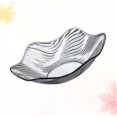 thumbnail image 2 of Mikinona Plastic Fruit Plate with Design Grey Snack Nut Dish Wave Edge Candy Holder Salad Bowl for Home Use Versatile Plastic Appetizer Plates and Snack Bowls, 2 of 18