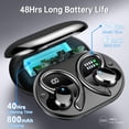 thumbnail image 4 of Auriculares inalámbricos Rulefiss Q38 Bluetooth 5.3 48 horas IP7 negros, 4 of 7