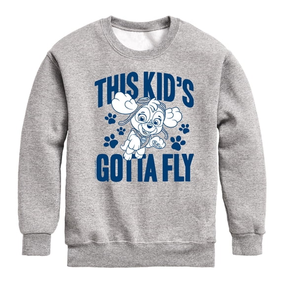 Paw Patrol - This Kids Gotta Fly - Toddler And Youth Crewneck Fleece Sweatshirt