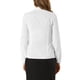 thumbnail image 3 of Blusa de cuello choker para mujer Inspire Chic de manga larga, con cuello de solapa, camisa de trabajo 3XL blanca, 3 of 7