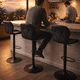 thumbnail image 3 of Sillas de Bar y Barra de Cocina de Acabado Moderno con Respaldo y Reposapies de Altura Ajustable - Bancos Giratorios para Bar con Asiento Acolchado Diseño Elegante Set 3 Sillas, 3 of 7