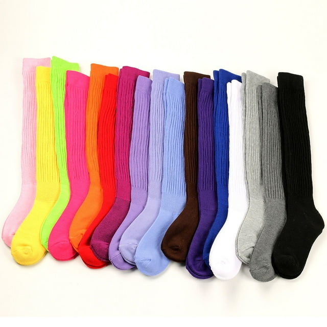 Becaristey 2pcs/set Polyester Made Slouch Socks Elastic And Fit For All Feet Shape Sweat-absorbing Soft Texture Light Pink 1Set