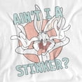thumbnail image 2 of Looney Tunes Aint I A Stinker Women's T Shirt, White, Small, 2 of 6