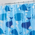 thumbnail image 2 of iDesign Blue Novelty Moby EVA Shower Curtain, 72" x 72" - iDesign, 2 of 5