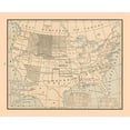 thumbnail image 2 of Cram 31x26 Gold Ornate Wood Framed with Double Matting Museum Art Print Titled - United States, 19th century- Cram 1888, 2 of 4