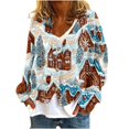 thumbnail image 2 of Puntoco Chaqueta Informal Con Botones Y Estampado Navideño Para Mujer, 2 of 5