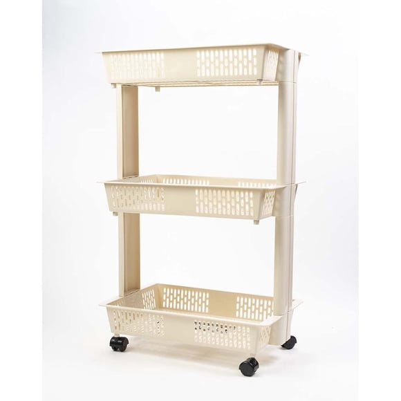 Carrito organizador Good & Good de 3 niveles con ruedas M17-CA0047