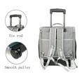 thumbnail image 3 of Pet Wheeled Carrier Backpack, Cat Dog Stroller Bag with Trolley Travel Carrier, Car Seat, Comfortable and Ventilated, Removable Wheel Storage Pocket Green, 3 of 6