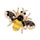 thumbnail image 1 of 2x Broche de forma de con de imitación rico y , ramillete de de voladores Fernando Broche de insecto de abeja, 1 of 8