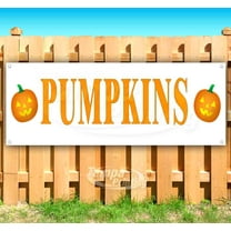 Pumpkins 13 oz Vinyl Banner With Metal Grommets