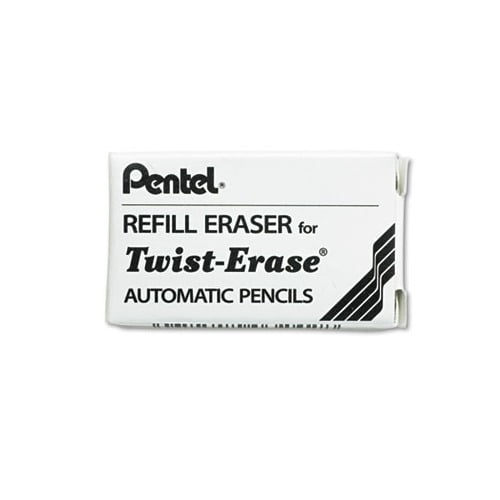 Eraser Refill for Pentel TwistErase Mechanical Pencils 3/Tube