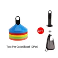 thumbnail image 3 of 10 piezas de conos de entrenamiento deportivo de fútbol, discos marcadores, conos de disco de fútbol, ejercicios de agilidad, obstáculos para evitar, accesorios deportivos, 3 of 5