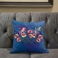 thumbnail image 5 of Hummingbird Love Throw Pillow with Removable Cover in Blue Pink Gray 18x18, 5 of 5