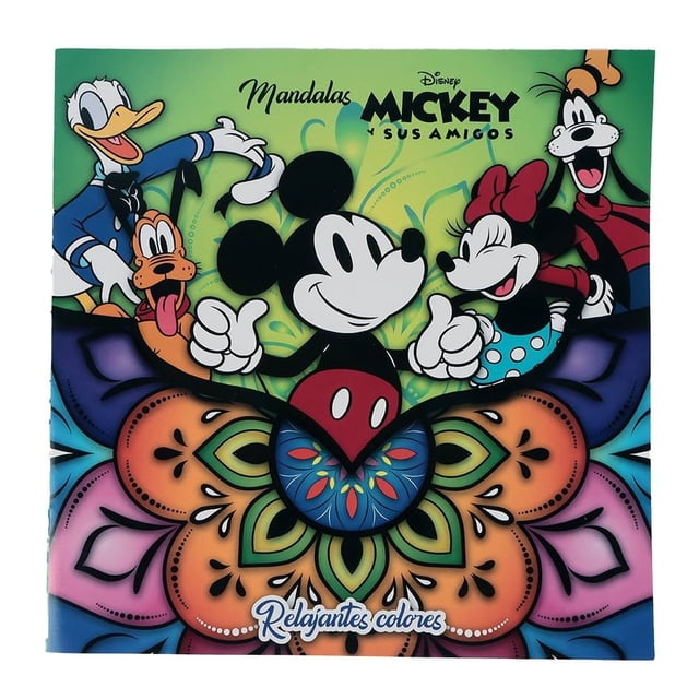 Libro de Mandalas Prichos Disney Mickey y sus Amigos 24 Páginas
