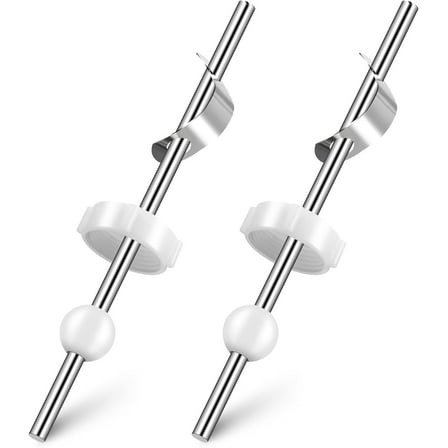 Lsupdaol 2 Pack 6-1/4 inch Bathroom Lavatory Faucet Pop Up Ball Rod, Pivot Rod Replacement for 86783 and PP941-652, Compatible with Price Pfister Bathroom Sink Pop up Stopper, Ball 0.6 Inch, Chrome