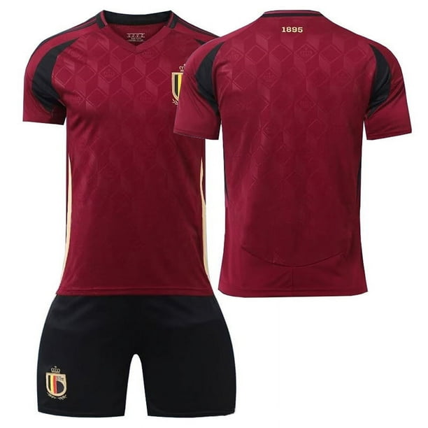 2024 camiseta de la Copa de Europa uniforme de fútbol alemán personalizado No. 8 Kroos equipo nacional uniforme de entrenamiento para adultos y niños nuevoVersión en blanco para el hogar de Bélgica