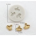 thumbnail image 1 of Molde de silicona de 2 piezas con relieve for fondant, chocolate y pasteles, con diseño de encaje decorativo. Apto for uso alimentario., 1 of 2
