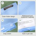 thumbnail image 6 of Lksixu Clipboard with Storage, Standard A4 Plastic Nursing Clipboard with Low Profile Clip, Heavy Duty Large Capacity Folder Portable Clip Board Writing Pad Back to School for Teacher Coaches Office, 6 of 9