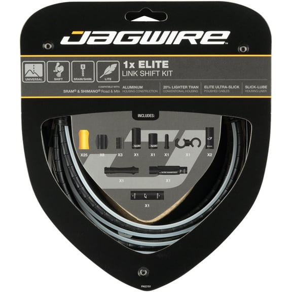 Jagwire 1x Elite Link Shift Cable Kit SRAM/Shimano w/ Polished Ultra-Slick Cable
