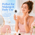 thumbnail image 6 of Portable Handheld Mini Fan, Rechargeable 4000mAh Small Personal Fan with 5 Speeds, Air Turbo Portable Fan for Outdoor Indoor, Travel, Makeup, Eyelash, Kids & Women, White, 6 of 10