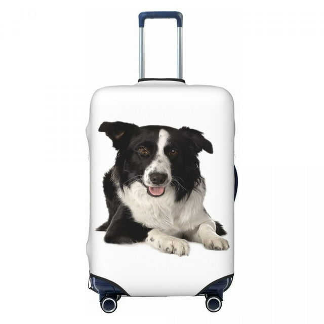 Custom French Bulldog Travel Luggage Cover Washable Frenchie Dog Suitcase Cover Protector Fit 18-32 Inch