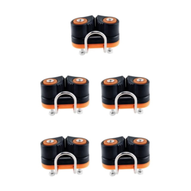 Guardoinrt Rope Cleats with Wire Flaired Leading Direct Cleat Replace Sailboat Ring Cam Style A 5Set