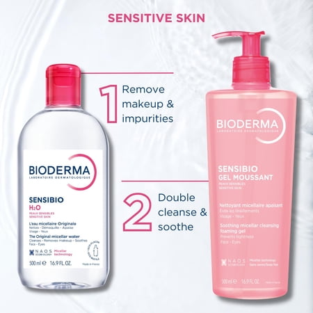 月末限定ポイントUP 【並行輸入品】 ビオデルマ サンシビオ 500mL クレンジングウォーター BIODERMA SENSIBIO H2O メイク落とし 水クレンジング