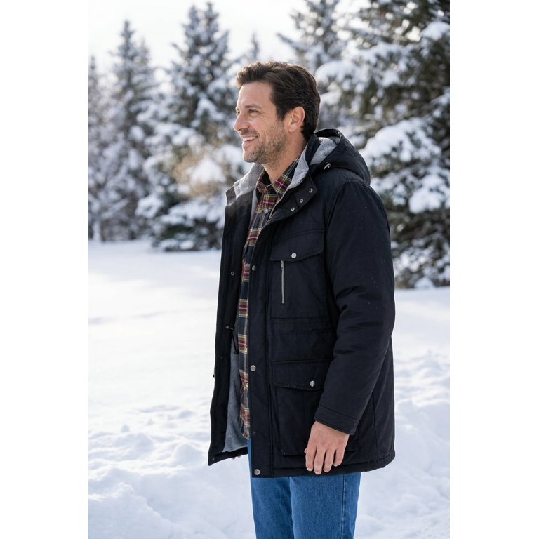 Boulder Creek Men's Big & Tall Fleece-Lined Parka photo 4