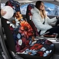thumbnail image 2 of Uorisanigo High-Back Automotive Seat Covers, 2 PCS Boho Flowers Car Seat Covers Front Set, Soft Plush Car Mat Cover Universal Fit for Most Cars SUV Van Truck, Coral Velvet Fabric, 2 of 7