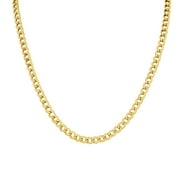 SZUL JEWELRY 14K Yellow Gold Filled 4.9MM Curb Link Chain with Lobster Clasp - 18 INCH