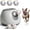 Gray, variant on FetchFlow Automatic Dog Ball Launcher, Hands-Free Interactive Fetch Play with 3 Balls, Adjustable Distances (3/6/9m) for Indoor & Outdoor Dogs