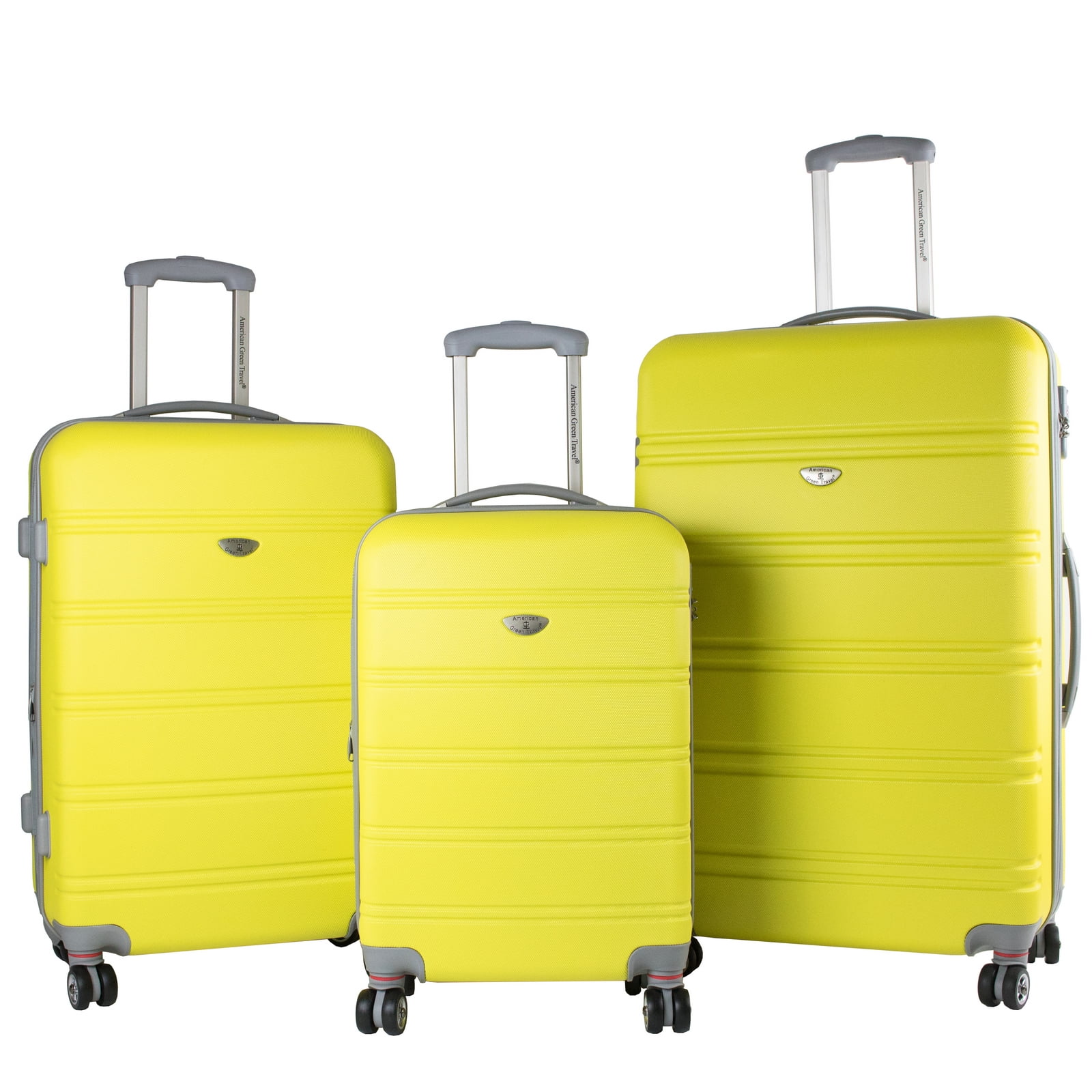 American Green Travel 3PC Hardside Spinner Luggage Set with TSA Lock